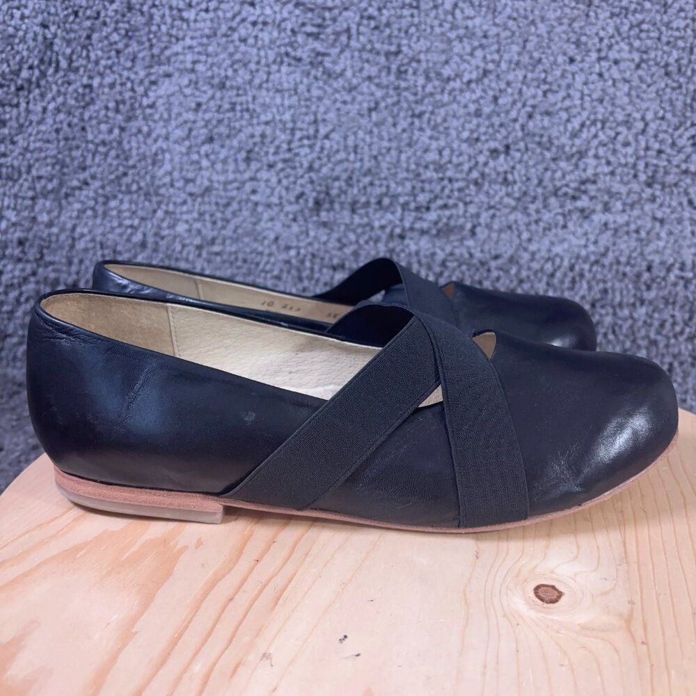 Hitchcock Wide Shoes Women Size 10 Black Leather Mary Jane Loafer Made in Mexico - Picture 3 of 9